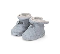 Sterntaler Baby Jungen Hausschuhe Baby Baby-Stiefel Melange Babyschuh - Hausschuhhe Baby - Mid-Top Babyschuh mit Gummi Sohle - rauchgrau, 22