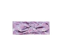 Sterntaler Stirnband Schleife - Mädchen Haarband aus Flammgarn Jersey mit allover Print Schmetterlinge - hautsmpathisches Kinder Stirnband - elastisches Kopfband - flieder, Größe 55
