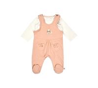 Sterntaler Strampler Set Sunny - 2-teilig - Strampler mit Fohlen-Applikation & Langarmbody - Baumwolljersey - bequemer Zweiteiler ab Geburt - MÄDCHEN - Pünktchenprint - Aprikose - Größe 44