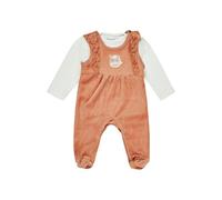 Sterntaler Strampler Set Sunny - Baby Strampler aus Nicki mit Pferd Sunny Applikation - Langarm Shirt Jersey - Drucknöpfe im Schritt - bequemer Mädchen Zweiteiler ab Geburt - lichtbraun,Größe 56