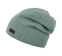 Sterntaler Baby - Mädchen Mütze Baby Beanie Mütze Zopfmuster, Grün, 45