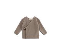 Sterntaler Strickjacke Struktur - Baby Jacke aus Baumwollgarn - Baby und Kinder Jacke mit Wickelverschluss zum Binden - Unisex Bekleidung - braun, Größe 56