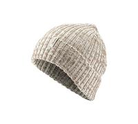 Sterntaler Strickmütze auch weichem Melange Garn - Unisex Beanie im Rippenstrick - Wintermütze mit Umschlag - Kinder Mütze - braun, 53