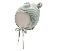 Strickmütze Ohren aus Bio-Baumwolle Kinder Sterntaler salbeigrün Gr. 49 cm