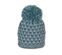 Sterntaler Strickmütze für Mädchen in zwei Farben mit Bommel und Glitzereffekt, Gefüttert, Alter: 18-24 Monate, Größe: 51, Grau (Anthrazit)