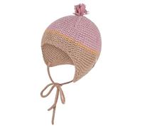Sterntaler Strickmütze Lambswool - Mädchen Strickmütze mit Bindeband und Ohrenklappen - Baby Häubchen aus weicher Lammwolle - Wintermütze - pastellviolett, 39