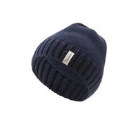 Sterntaler Strickmütze Lambswool - Unisex Beanie mit Abschlußbund in modischem Rippenstrick - Baby Mütze aus weicher Lammwolle - Wintermütze - Marine, 47