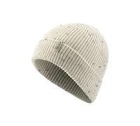 Sterntaler Strickmütze mit Effektgarn - Unisex Beanie - Wintermütze mit stylischem Umschlag und Farbtupfen im Garn - Babymütze für den Winter - beige, 49