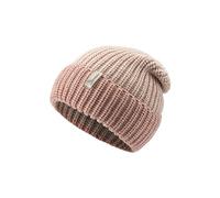 Sterntaler Strickmütze mit Umschlag - Lässige Mädchen Beanie - Winter Mütze Two Tone - Kinder Mütze mit Rippenstrick Muster - zartrosa, 55