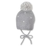 Sterntaler Strickmütze silber melange - Mädchen - Gr. 41 cm