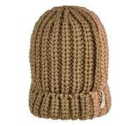 Sterntaler Strickmütze zweifarbig mit Colourblocking und Umschlag - Unisex - warme Mütze für Baby und Kinder, mattgrün, Größe 57