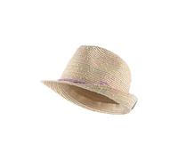 Sterntaler Strohhut bunt - Sommer Hut mit Buntem Satinband und Schleife - UV-Schutz 50+ Sonnenhut - Mädchen Hut - Baby und Kinder Sommer Kopfbedeckung - Sand, Größe 53