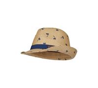 Sterntaler Strohhut Palmen - klassischer Sonnenhut mit Allover Palmen Print - UV-Schutz 50+ Sommerhut - Jungen Strandkappe - Baby und Kinder Kopfbedeckung - beige, Größe 51
