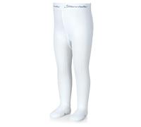 Sterntaler Strumpfhose Rippenmuster - Kinderstrumpfhosen mit Muster - Unisex Strumpfhose mit elastischem Bund für bequemen Halt - Komfortable Strumpfhose vielseitig zu kombinieren - weiß, 92