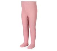 Sterntaler Strumpfhose Rippenmuster - Strumpfhose Mädchen mit elastischem Bund für bequemen Halt - Komfortable Strumpfhose vielseitig zu kombinieren - mattrosa, 74