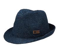 Sterntaler Tambio Kids Strohhut Kinderhut Sonnenhut Trilby Strohtrilby Strandhut (49 cm - dunkelblau)