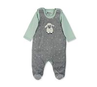 Sterntaler Nicki-Strampler SCHAF STANLEY mit Langarmshirt meliert in grau/mint, Gr. 50, junge