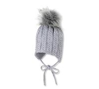 Sterntaler Unisex Baby Strickmütze StrickMütze, Silber mel., 49 EU
