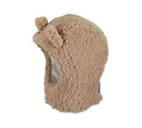 Sterntaler Unisex Baby Tørklæde hue Fluffy i M tze, Beige, 47 EU
