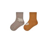 Sterntaler Unisex Doppelpack ABS Socken DP Bär, Sand, 26