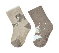 Sterntaler 2er-Pack ABS-Socken Tiere 23 braun/beige