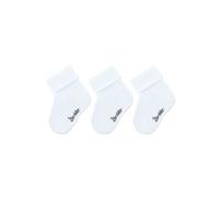 Sterntaler Unisex Kinder Baby Socken Söckchen 3er Pack Uni, Weiß, 14