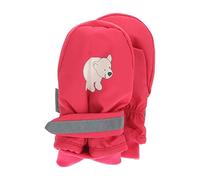 Sterntaler Unisex Kinder Daumen Eisbär Fäustlinge, Magenta, 2