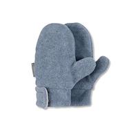 Sterntaler Unisex Kinder Fäustlinge mit Daumen aus Microfleece, mit Klettverschluss, Blau, 3