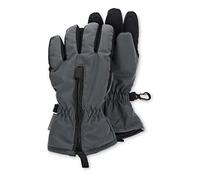 Sterntaler Baby Unisex Fingerhandschuhe Kinder Fingerhandschuh zweifarbig Handschuh - Fingerhandschuhe - wasserdicht Funktionsmaterial - dunkelgrau, 5