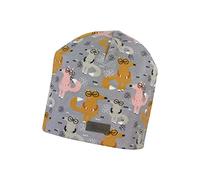 Sterntaler Unisex Kinder Mütze Baby Beanie Mütze Füchse, rauchgrau, 53