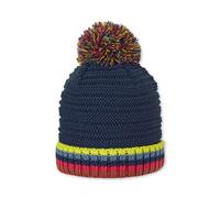 Sterntaler Unisex Kinder Mütze Baby Bommelstrickmütze Umschlag, Marine, 53