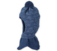 Sterntaler Unisex Kinder Schalmütze Kleinkinder Schalmütze Strick Rautenmuster, mittelblau, 45