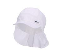 Sterntaler Unisex Kinder Schirmm.nacken Leinencharakter Kindermütze, Ecru, 47 EU
