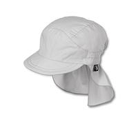 Sterntaler Unisex Kinder Schirmmütze mit Nackenschutz Ohne Bindebänder Mütze, lichtgrau, 51