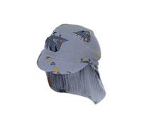 Sterntaler - Kid's Schirmmütze Nacken Dinosaurier - Cap, Gr. XXS 47 cm, grau/blau (GreyBlue)