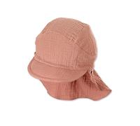 Sterntaler Unisex Kinder Schirmmütze Nackenschutz Uni Kindermütze, Braun, 53 EU