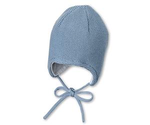 Sterntaler Unisex Kinder Strickmütze Baby Strickmütze mit Fleecefutter, Blau, 33