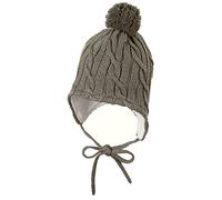 Sterntaler Unisex Kinder Strickmütze mit Bommel, Dunkelgrün, 47