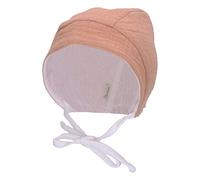 Sterntaler Unisex Kinder Wende-häubchen Musselini Kindermütze, Braun, 43 EU