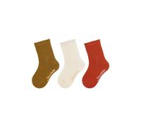 Sterntaler Unisex Socken 3er Pack Rippe, Ecru, 30 EU
