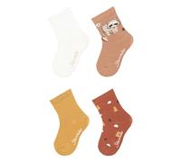 Sterntaler Unisex Socken 4er Pack Waschbär, Ecru, 18 EU