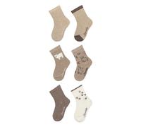 Sterntaler Unisex Socken 6er Pack Eisbär, Natur Melange, 18 EU