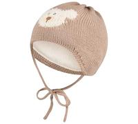 Sterntaler Unisex Strickmütze Bär Beanie-Mütze, Beige, 37 EU