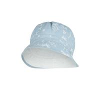 Sterntaler Wende-Fischerhut Sternbild - Leichte Kindermütze aus Bio-Baumwolle mit Innenfutter und UV-Schutz 30 - Graublau, Größe 53