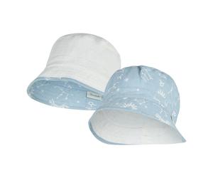 Sterntaler Wende-Sonnenhut Sternbilder 53 graublau/natur