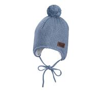 Sterntaler Winter-Strickmütze Bommel 45 blau