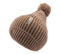 Sterntaler Winter-Strickmütze Bommel 53 braun