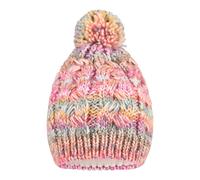 Sterntaler Winter-Strickmütze Bommel Zopfmuster 55 bunt