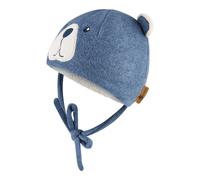 Sterntaler Wintermütze mit Ohren Bär 47 blau/natur