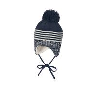 Sterntaler Wintermütze Strick Bommel 41 gestrickt